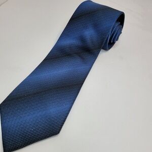 CEZANI‎ MENS TIE  NAVY BLUE/BLACK OMBRE STRIPE  3.75 X 59